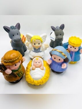 Fisher-Price Little People Nativity Replacement Figures Lot of 7